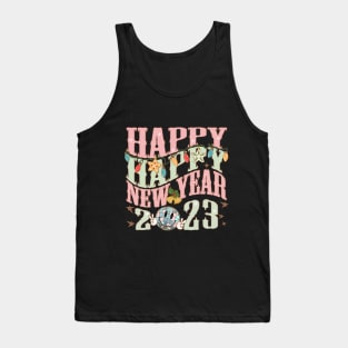 Happy New Year 2023 Groovy Tank Top